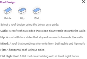 Guia de tipos de telhado: Gable, Hip, Mixed, Flat e Flat High-Rise
